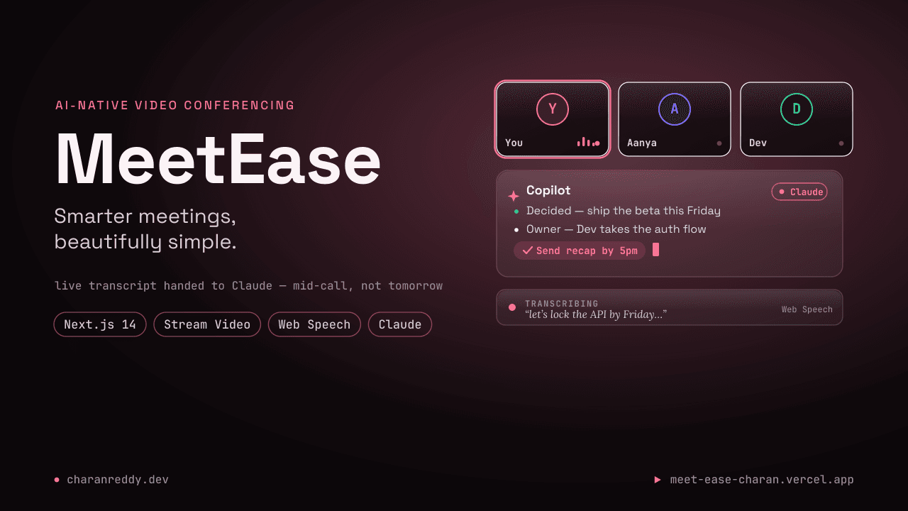 MeetEase: AI-Native Video Conferencing
