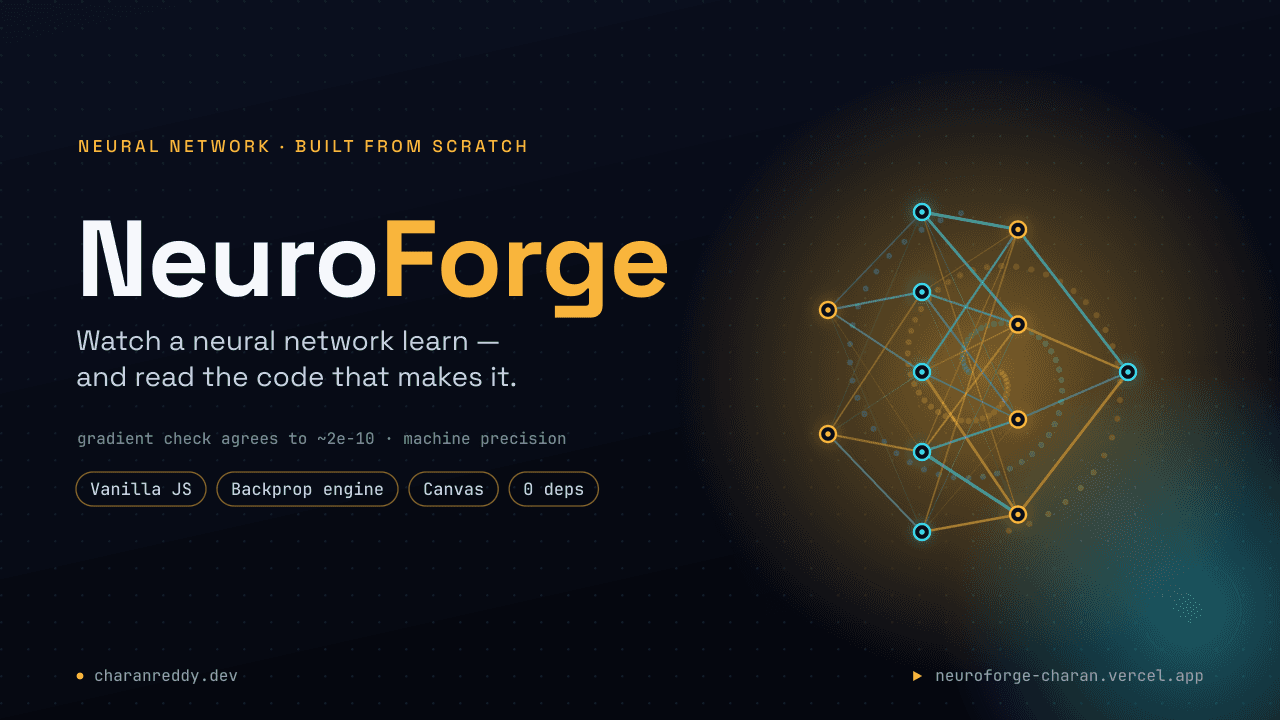 NeuroForge: A Neural Network You Can Watch Learn
