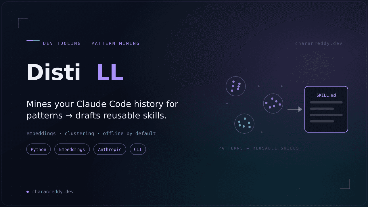 DistiLL: Mine Your Claude Code History for Reusable Skills